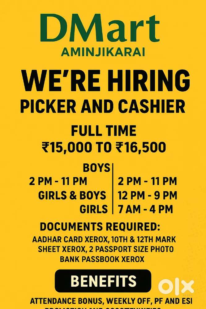 Packers and cashiers