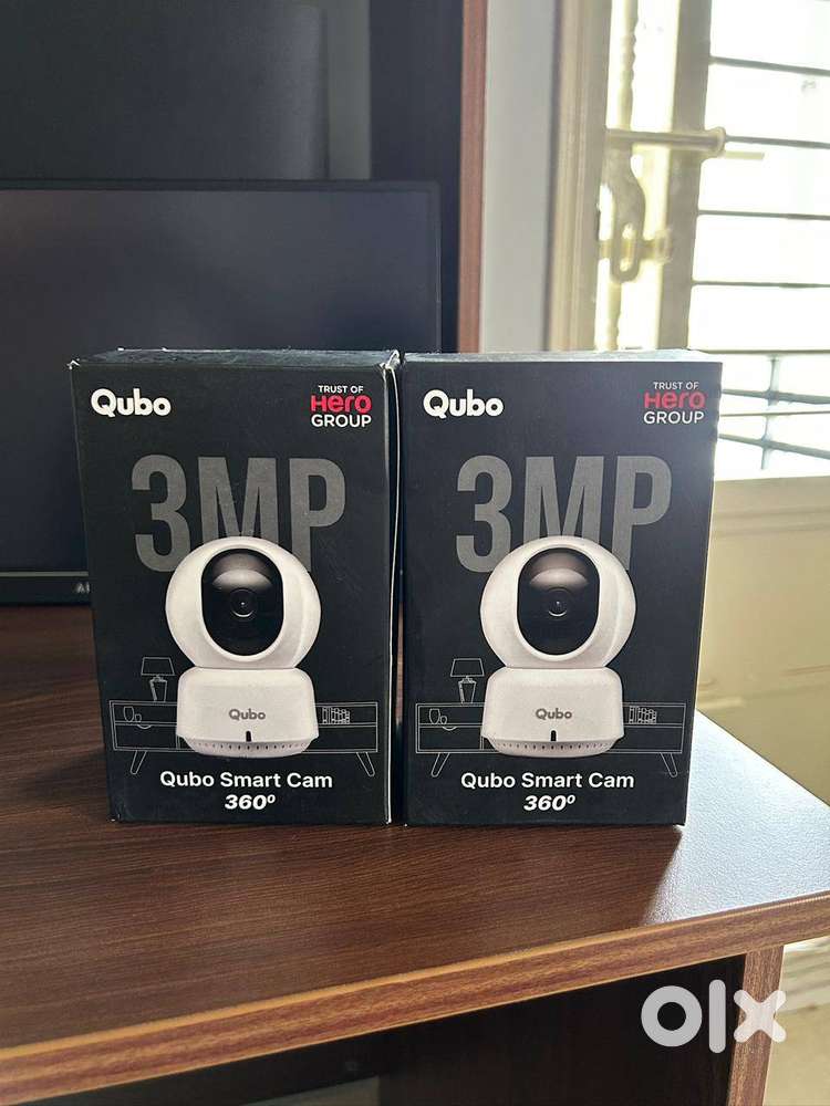 2 Unused - Qubo Smart 360° 3MP [2K] Wi-Fi Security Camera [Model 2.0]