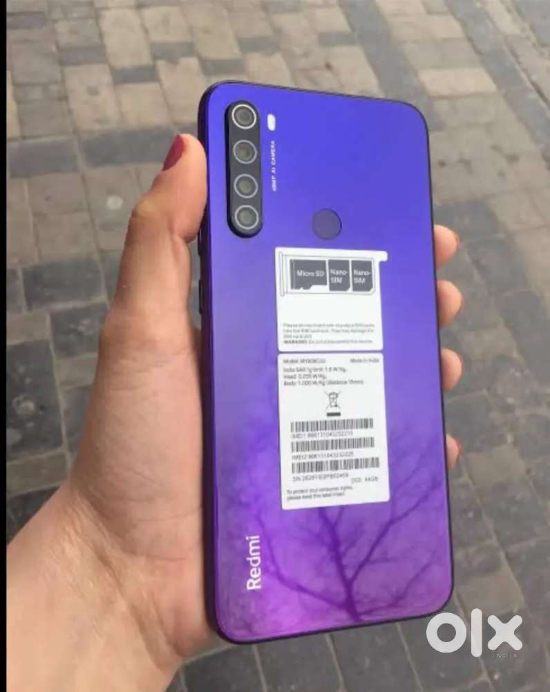 Redmi Note 8 cosmic purple not used
