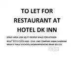 For rent purpose in restaurant