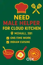Need a helper for cloud kitchen