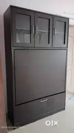 Dining table with showcase