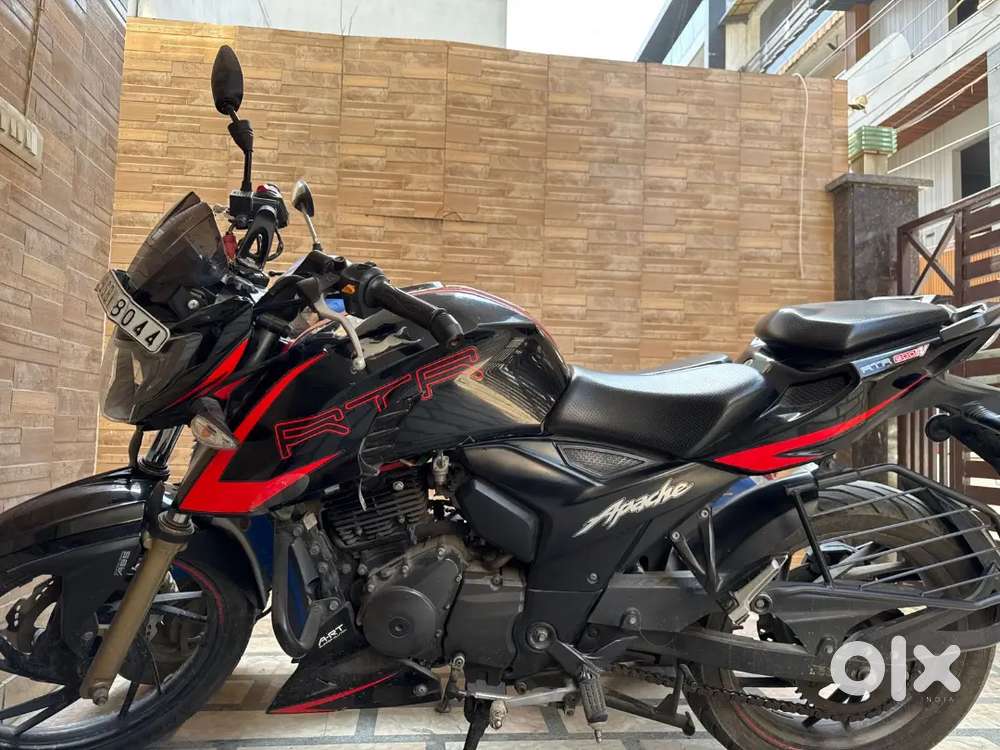 TVS apache brand new service on record non accidental owner 1st
