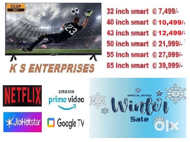 55 inch smart QLED @ 27999/- only with Bluetooth,inbuilt voice command