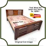 Wooden Cot Sale Teak Wood Cot Sale Single Double Queen Size