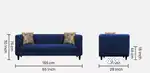Compact 3 seater sofa