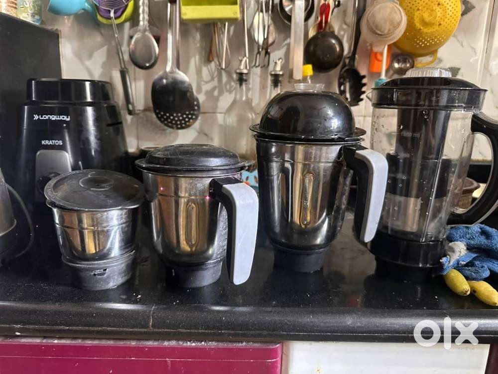 Longway Kratos 1000 W Juicer Mixer Grinder (Black)