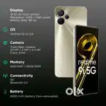 Realme 9i 5G (Metallica Gold, 4GB RAM,64GB Storage,Dedicated Sim Slot)