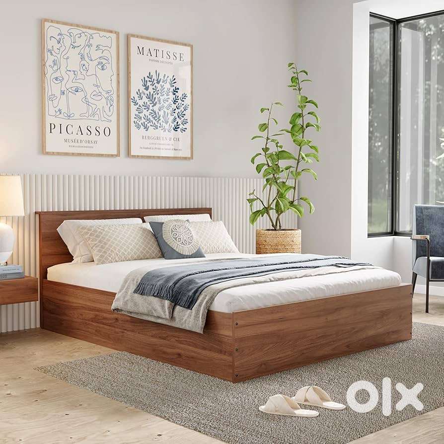 Queen (72 X 60) Engineered Wood Bed with Storage, 1 Year Warranty