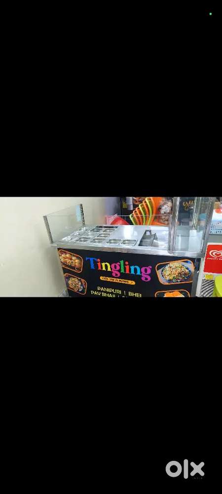 New Stainless steel counter multi use. With  3 compartment hot