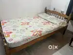 Double Cot Bed and Mattress for sale
