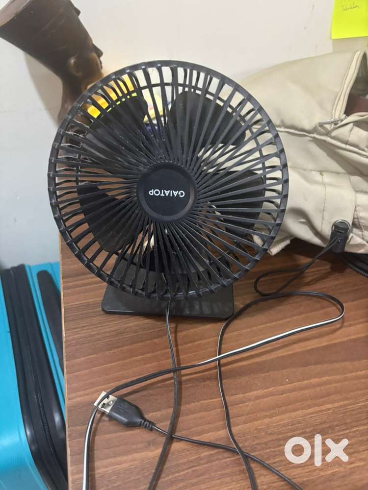 USB powered table fan