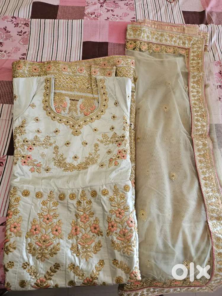 Light Green Silk Women's Gown XXL