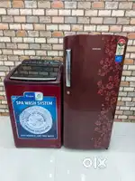Whirlpool stainwash topload and samsung single door combo