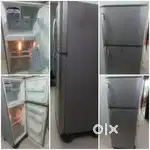 Urgent Sell Double Door Fridge With Fridge Stand