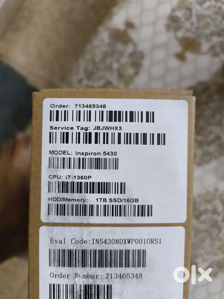 Laptop for sale (sealed box) got from the office this year in February