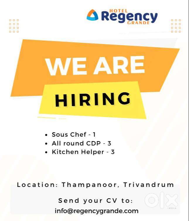 Sous Chef , All round CDP, Kitchen Helper