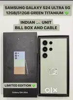 Samsung S24 Ultra 512gb Limited Green Bill Box No Warranty