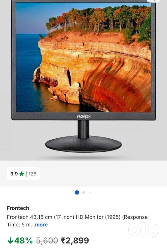 Frontech 17 inch monitor with 7 month warranty