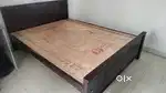 2 wooden queen sized beds , each 7ft x 5ft - good condition