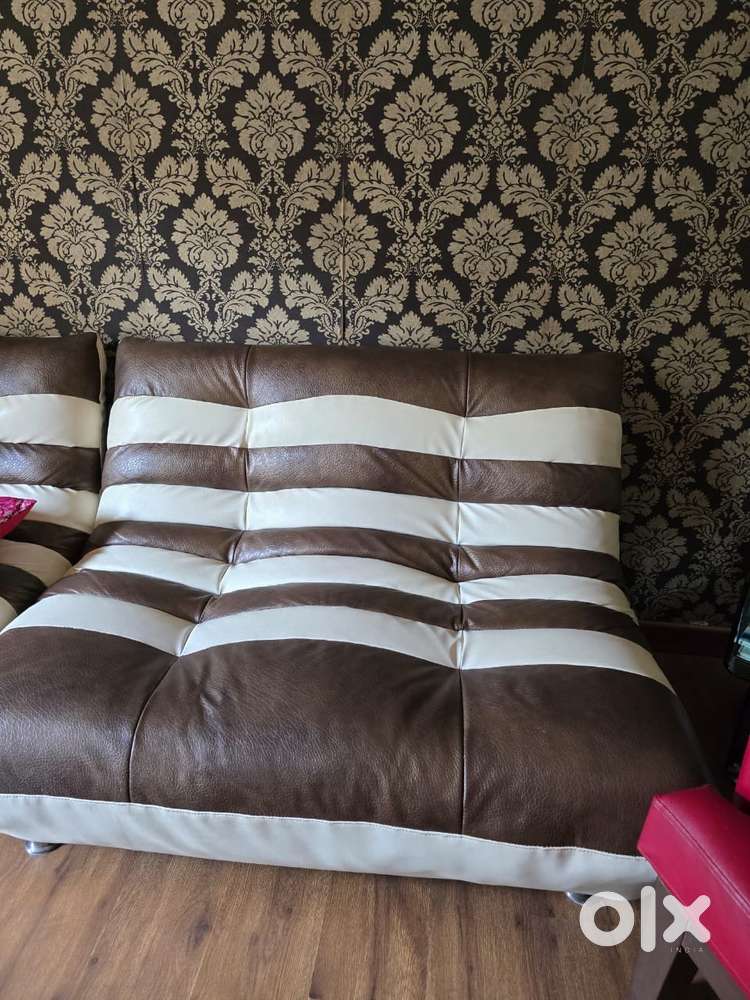 Premium Leatherette Sofa Set – Timeless Design  Excellent Condition