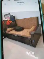 SOFA CUM BED & CROCKERY CABINET