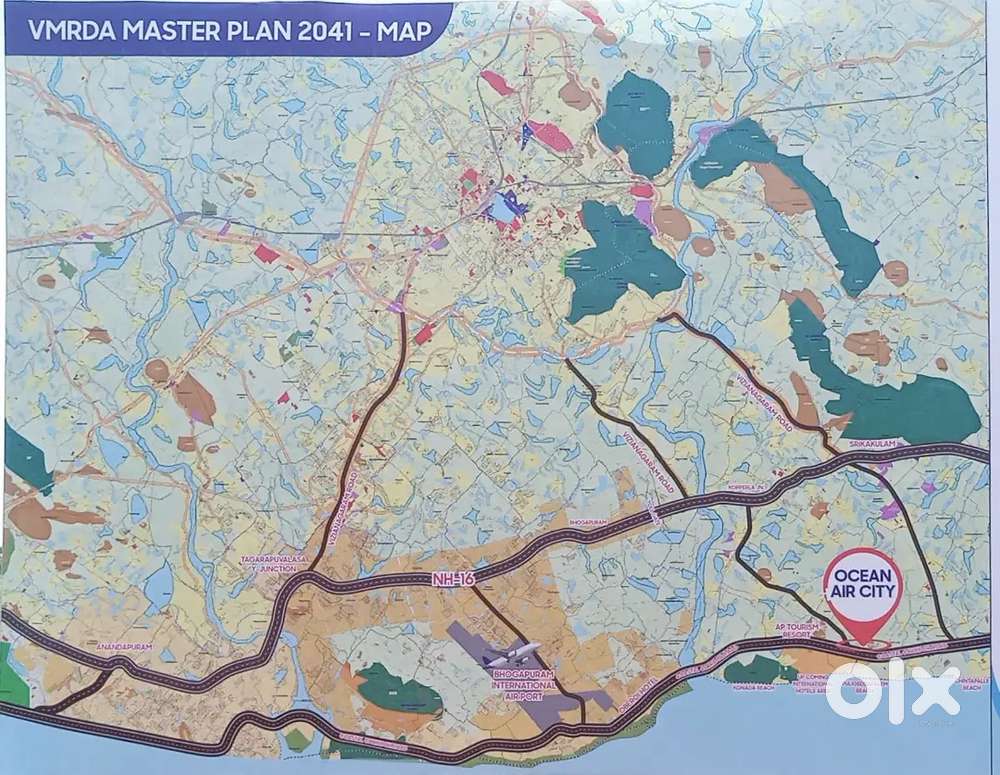 OCEAN AIR CITY BHOGAPURAM -SRIKAKULAM .NH 16 between KONADA