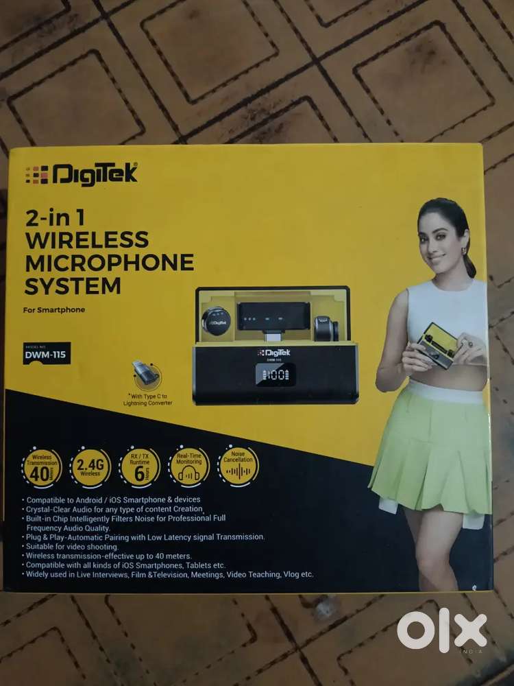 Digitek 2-in-1 wirless Microphone system