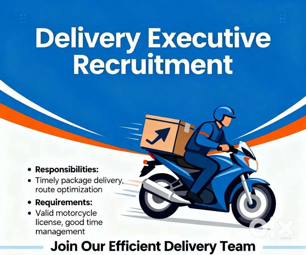 We Are Hiring Delivery Executive For Parcel Delivery