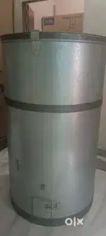 Galvanized Metal Storage Drum – Excellent Condition