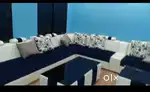 Ready made house with sofa set, pallong 3pcs, AC 4,modular kitchen etc