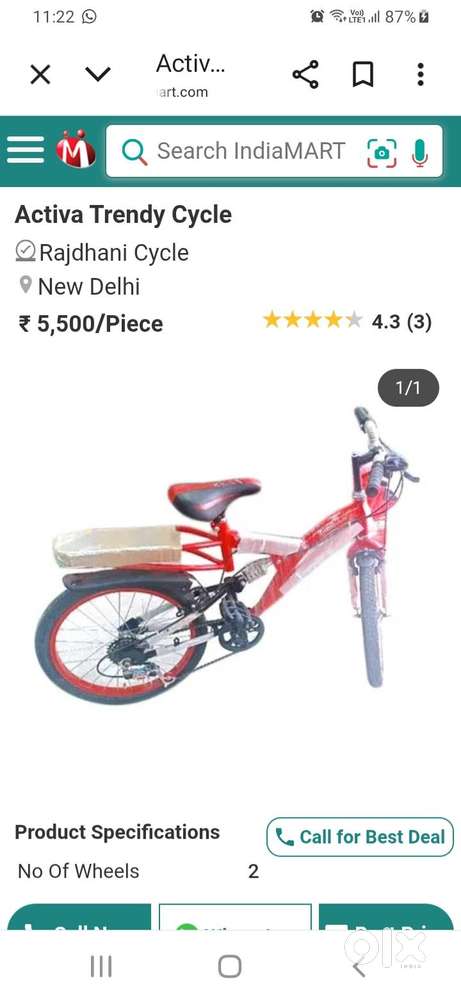 Good cycle in trendy condition