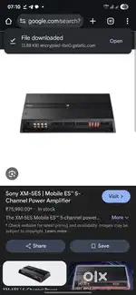 SONY 5 CHANNEL AMPLIFIER