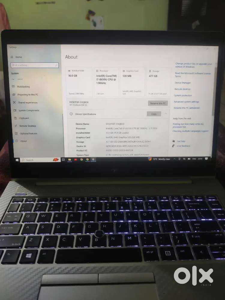 Hp elitebook 840 i7 touch screen