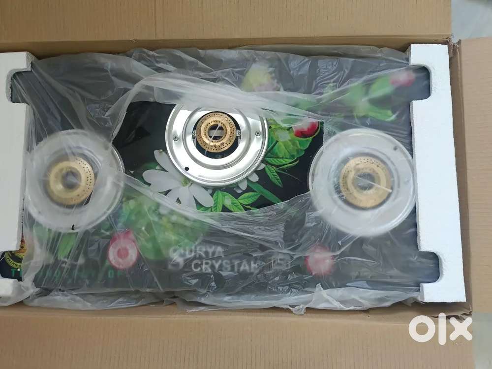 Automatic 3 burner gas stove