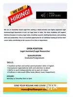 Legal Assistant/Legal Researcher