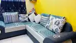 Corner sofa and 6*6 bed