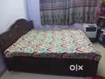 King size bed available storage rack big size table chairs