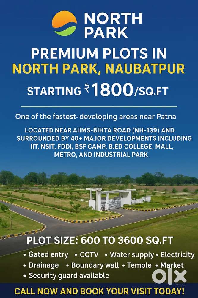 North Park Bihta Patna – Premium Residential Plot ₹1800/sq.ft se