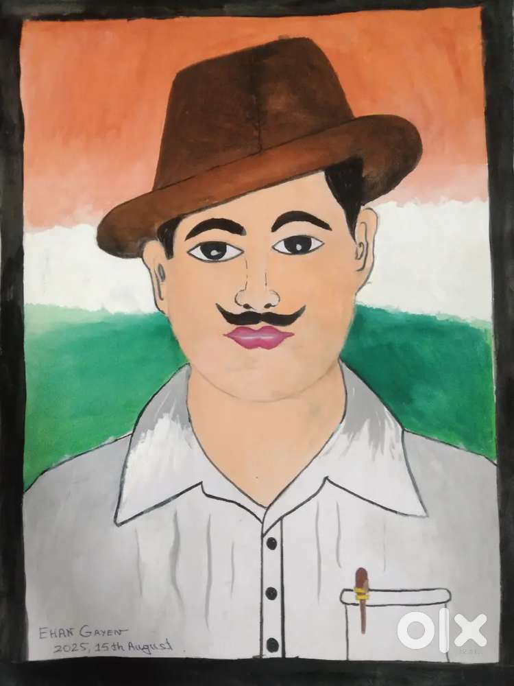 Potrait of freedom fighter , Bhagat Singh