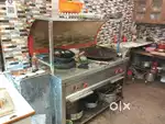 Commercial double oven range