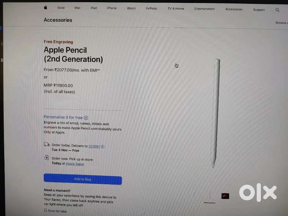Apple Pencil Generation 2