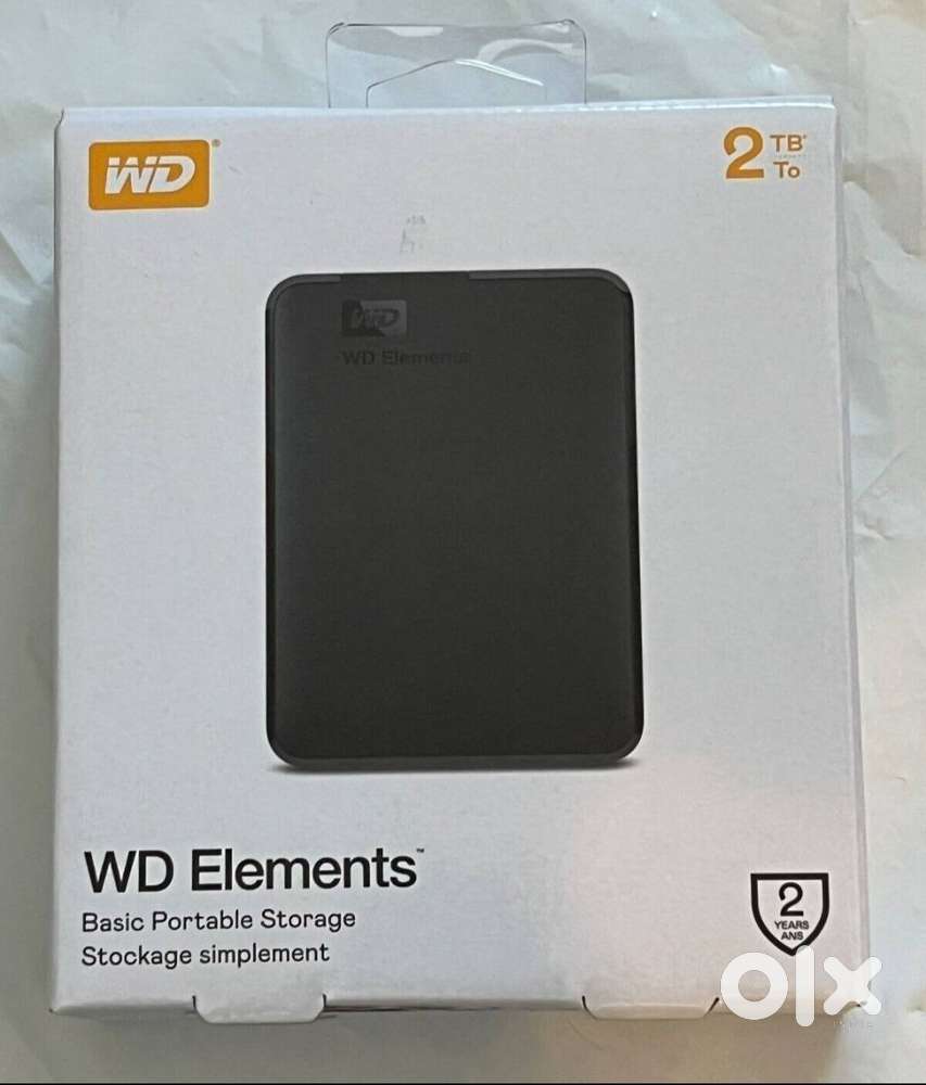 WD Elements 2 TB External Hard Disk Drive (HDD) 5 GB/s,  USB 3.0