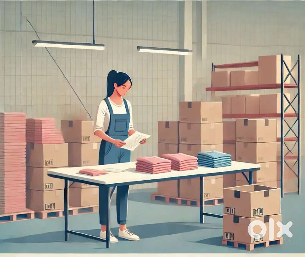 Female Worker Required – Easy Sorting, Checking & Packaging Work