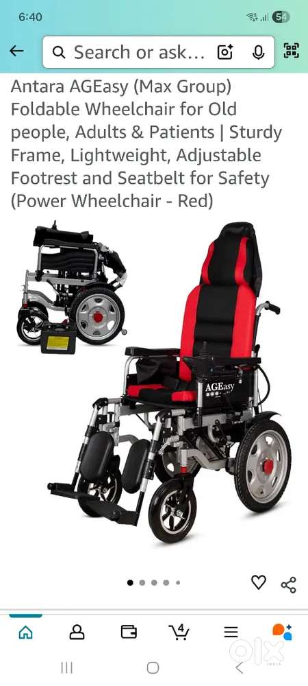 Brand new reclining power wheelchair