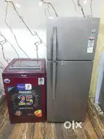 Lg crome refrigerator & whirlpool washing machine available*/*