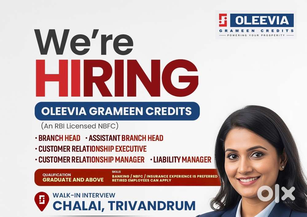 We‘re hiring! Oleevia grameen credits