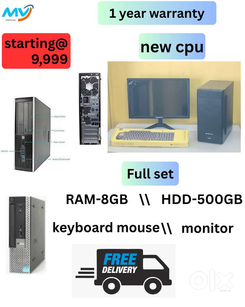 All Basic Software Loaded  Windows OS  MS Office