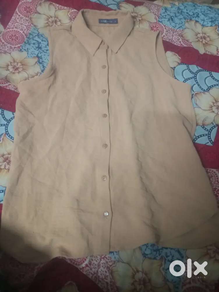 Sleeveless Tan shirt for women ( Brand : CODE classic)