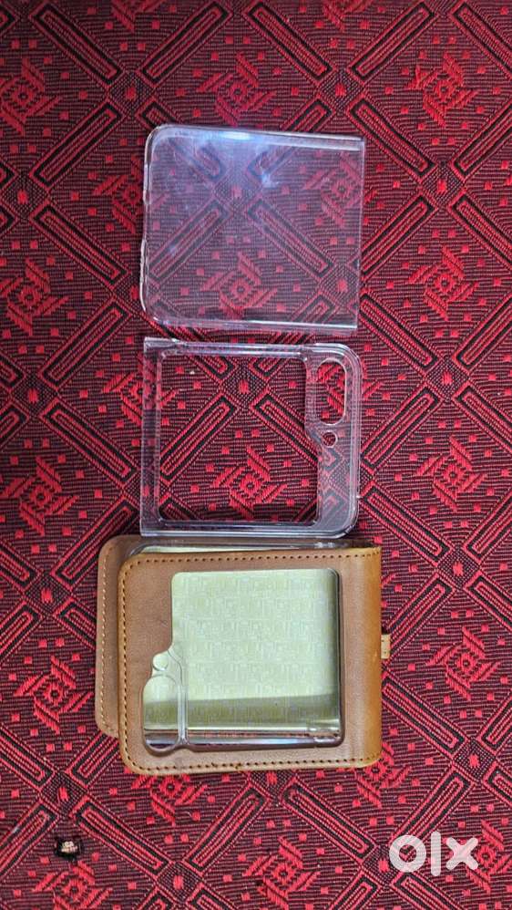 Sumsung flip 5 orginal leather case and 2